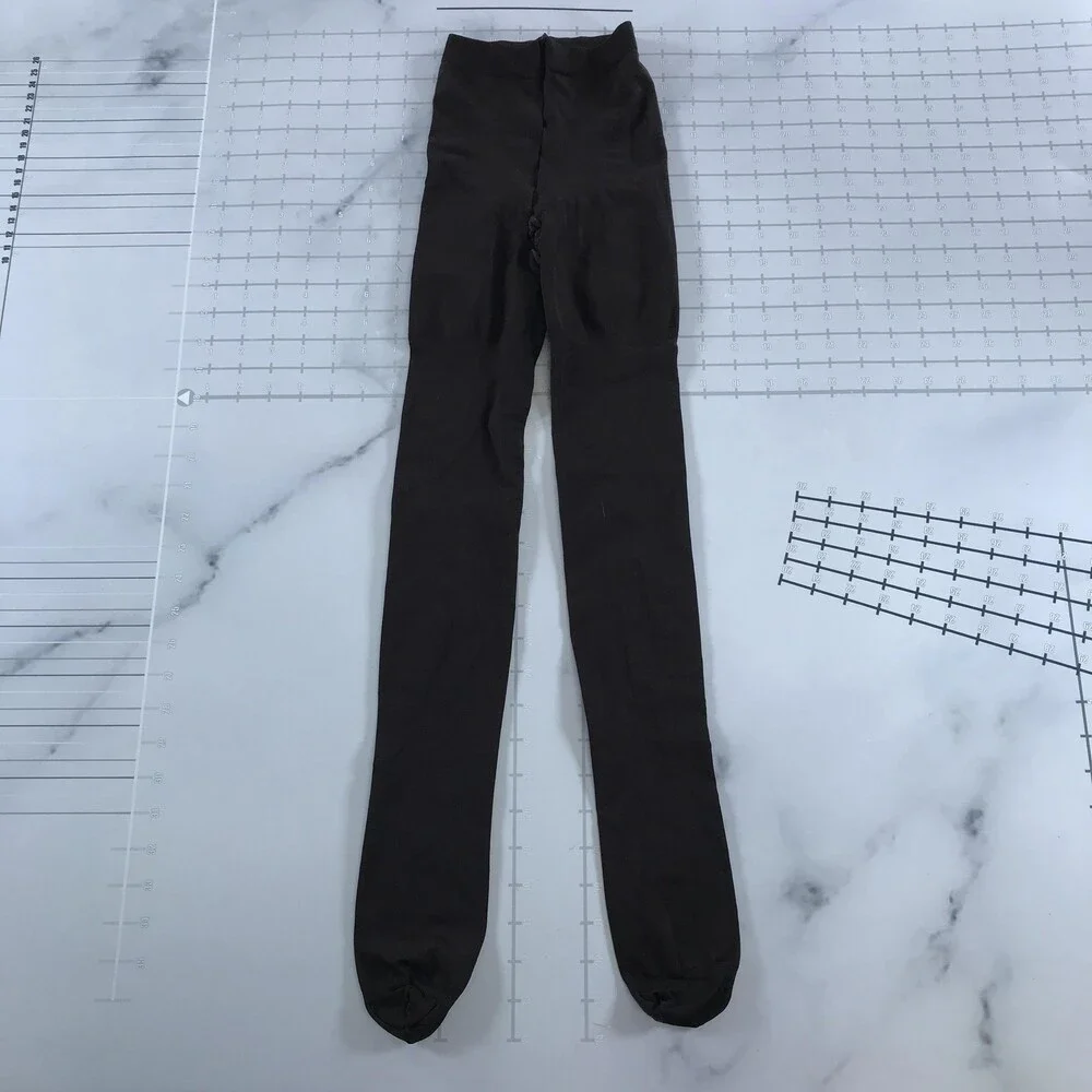 Spanx Shaper Leggings Womens B Brown Opaque High Waist Control Top Support Hose